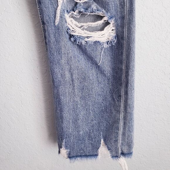 Hidden Bailey Medium Wash Distressed Boyfriend Jeans - Picture 3 of 10
